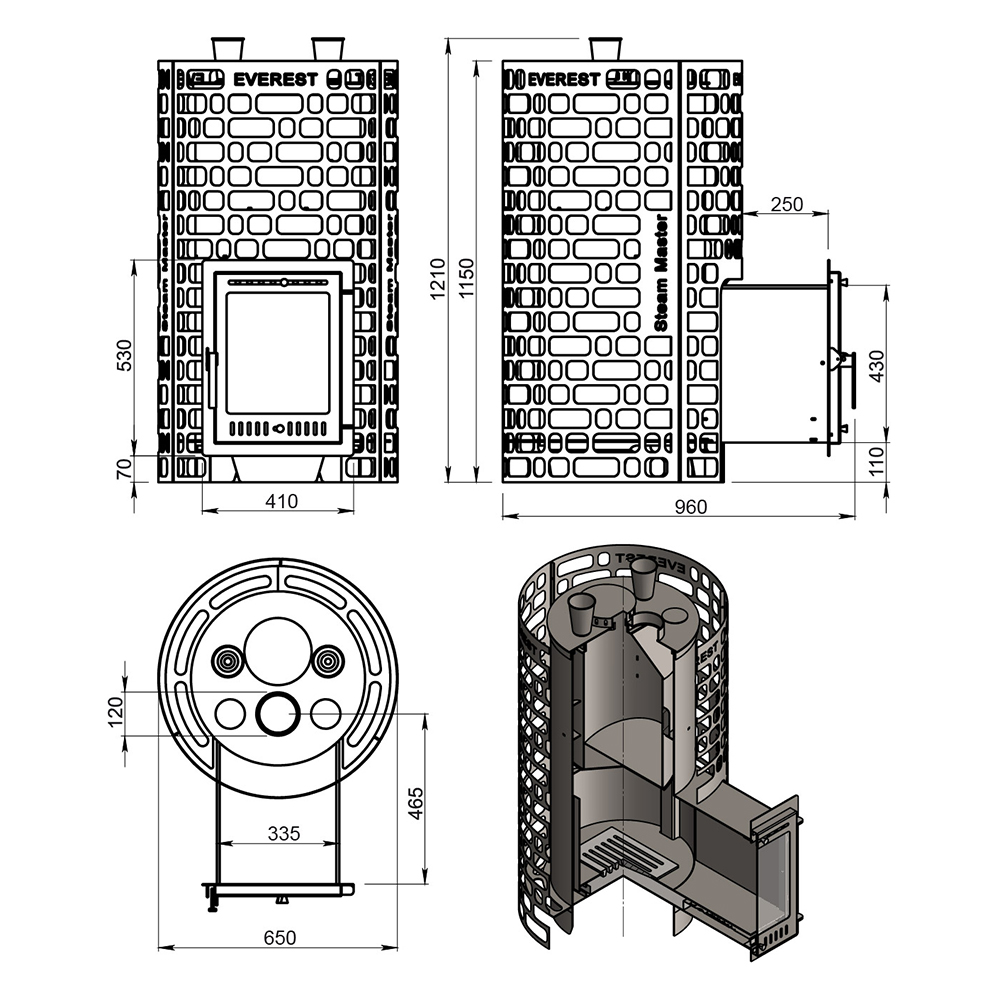 Печь для бани Эверест 